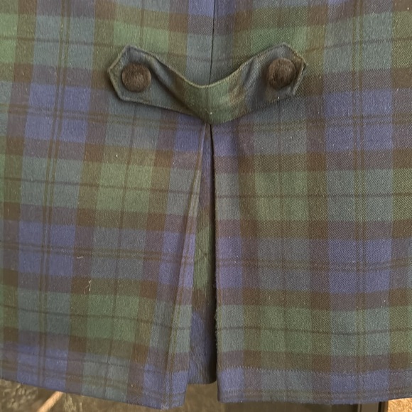 Two piece set Vintage tartan plaid skirt suite- New Gorgeous! 6/8 - Picture 3 of 5